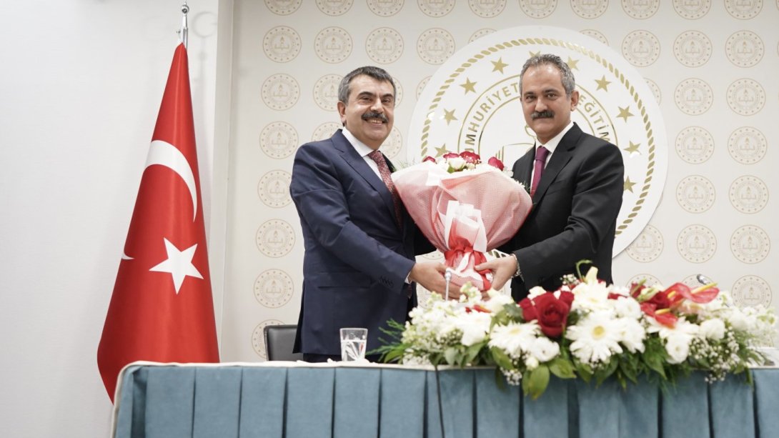 Minister of National Education  Yusuf Tekin  Took Over the Ministry Office